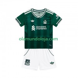 Camisola Liverpool Criança Equipamento Terceiro 2025-2026 Manga Curta